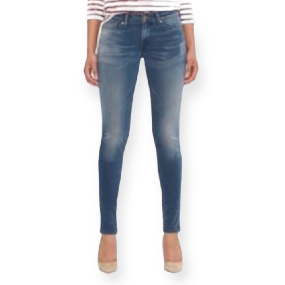 Levi’s Women Gold Pull-On High Rise Skinny Jeans Size 6L 28 x 32